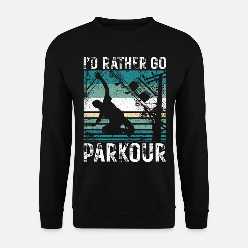 Parkour Free Running Traceur - Unisex Sweatshirt - black