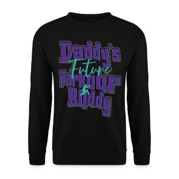 Parkour Free Running Traceur Enfants - Sweat-shirt Unisexe - noir - Devant - Alina (178cm) & Michal (187cm)