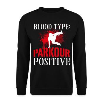 Parkour Free Running Traceur - Unisex Pullover - Schwarz - Vorne - Alina (178cm) & Michal (187cm)