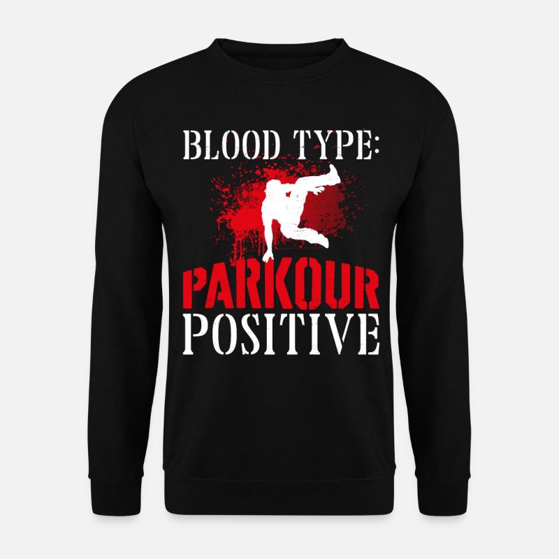 Parkour Free Running Traceur - Sweat-shirt Unisexe - noir