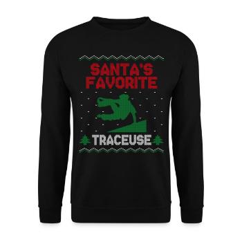 Parkour Free Running Traceur Ugly - Sweat-shirt Unisexe - noir - Devant - Alina (178cm) & Michal (187cm)