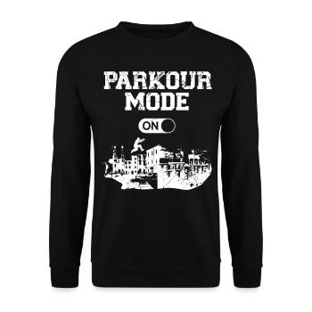 Parkour Free Running Traceur - Unisex Sweatshirt - black - Front - Alina (178cm) & Michal (187cm)