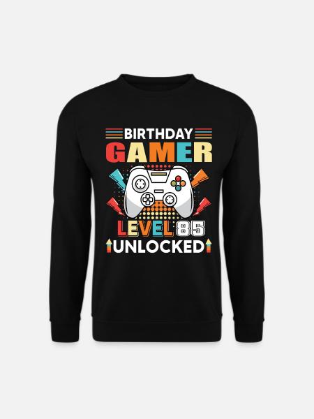 Geburtstag Gamer Level 85 Unlocked 85 Geburtstag - Unisex Pullover - Schwarz