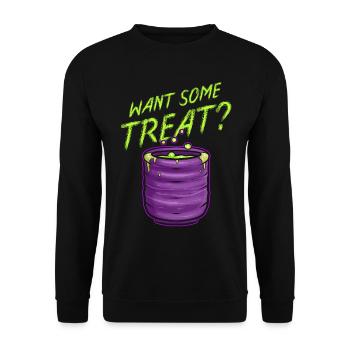 Want Some Treat Pot Of Green Witch Tea Slime - Unisex Sweatshirt - black - Front - Alina (178cm) & Michal (187cm)