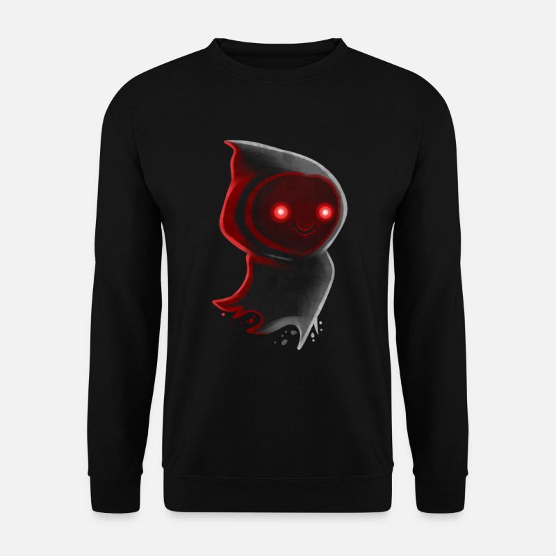 Cute Dark Kawaii Chibi Red Eyes Halloween - Unisex Pullover - Schwarz