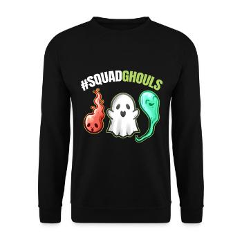 SquadGhouls Squad Of Ghouls Ghosts Spirits - Unisex Sweatshirt - black - Front - Alina (178cm) & Michal (187cm)