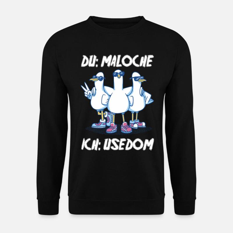 Ostsee Tauben Usedom - Unisex Pullover - Schwarz