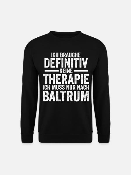 Nordsee Baltrum - Unisex Pullover - Schwarz
