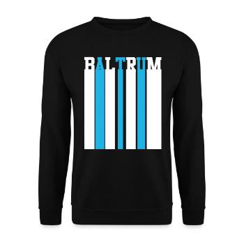 Nordsee Baltrum - Unisex Pullover - Schwarz - Vorne - Alina (178cm) & Michal (187cm)