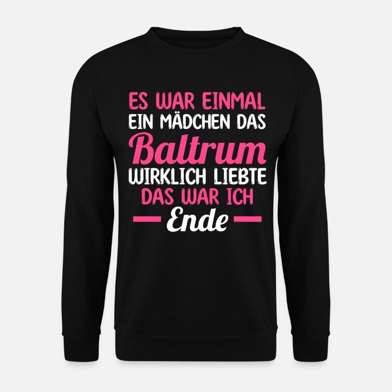 Nordsee Baltrum - Unisex Pullover - Schwarz