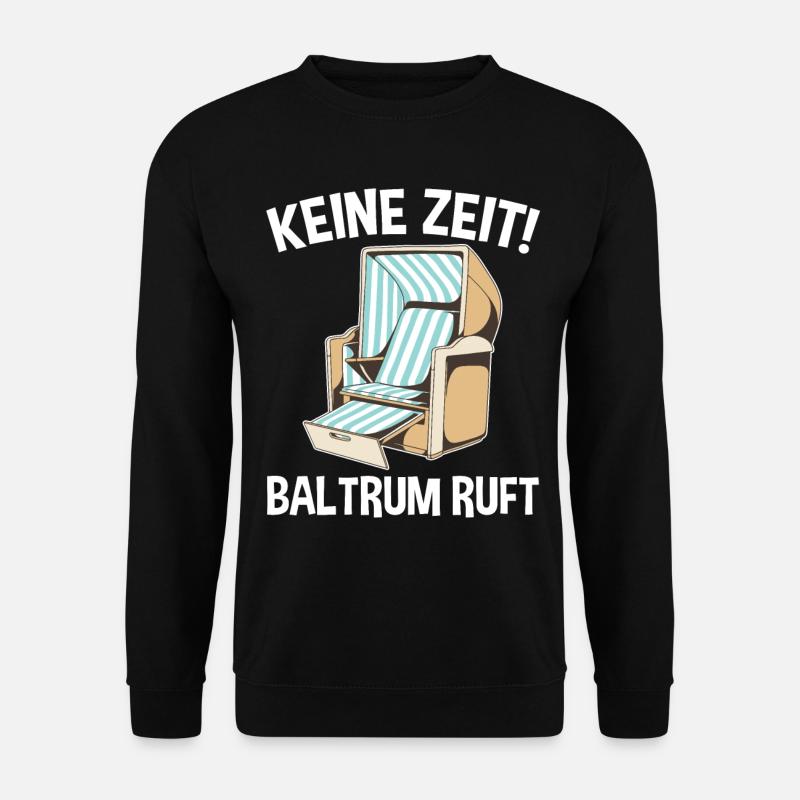 Nordsee Baltrum - Unisex Pullover - Schwarz