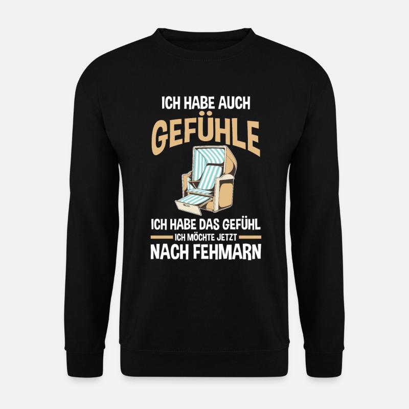 Ostsee Fehmarn - Unisex Pullover - Schwarz