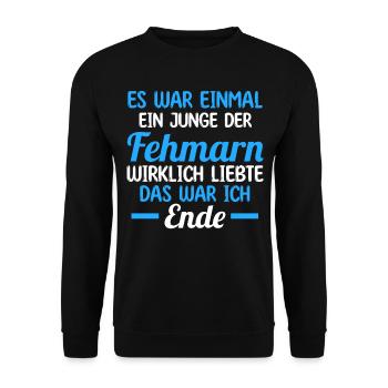 Ostsee Fehmarn - Unisex Pullover - Schwarz - Vorne - Alina (178cm) & Michal (187cm)