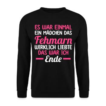 Ostsee Fehmarn - Unisex Pullover - Schwarz - Vorne - Alina (178cm) & Michal (187cm)