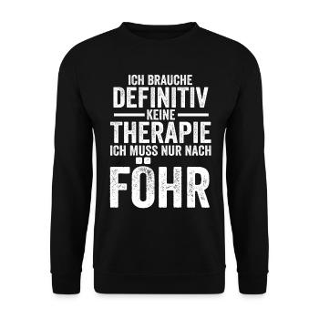 Nordsee Föhr - Unisex Pullover - Schwarz - Vorne - Alina (178cm) & Michal (187cm)