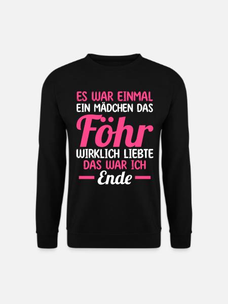 Nordsee Föhr - Unisex Pullover - Schwarz