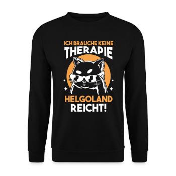 Nordsee Helgoland - Unisex Pullover - Schwarz - Vorne - Alina (178cm) & Michal (187cm)