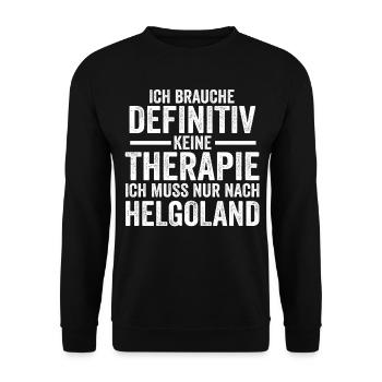 Nordsee Helgoland - Unisex Pullover - Schwarz - Vorne - Alina (178cm) & Michal (187cm)