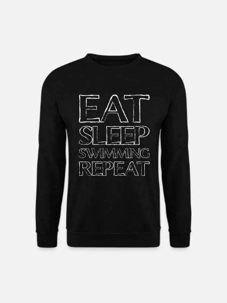 Eating Sleep Swimming - Unisex Sweatshirt - black