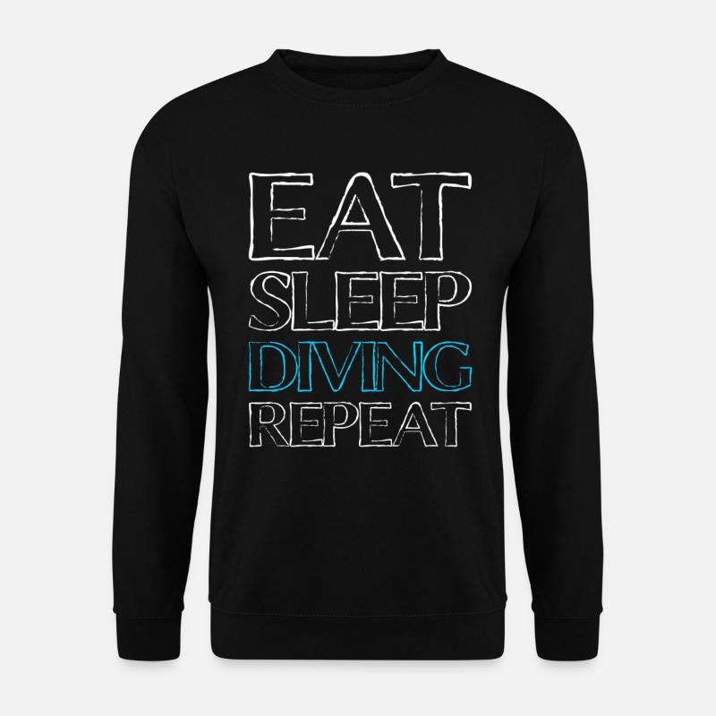 Eating Sleep Diving - Unisex Sweatshirt - black