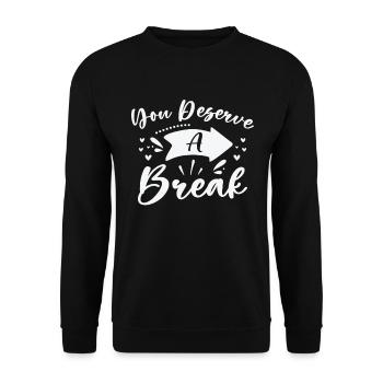 Serenity Staff Relax Inspirant - Sweat-shirt Unisexe - noir - Devant - Alina (178cm) & Michal (187cm)