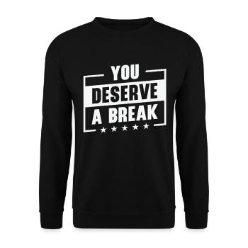 Serenity Staff Relax Inspirant - Sweat-shirt Unisexe - noir - Devant - Alina (178cm) & Michal (187cm)