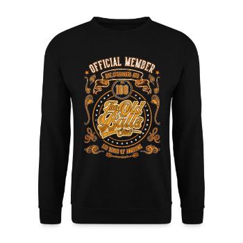 100 Jahre The Old Balls Club 100. Geburtstag - Unisex Pullover - Schwarz - Vorne - Alina (178cm) & Michal (187cm)