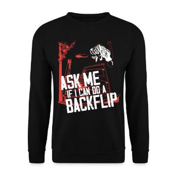 Parkour Free Running Traceur - Sweat-shirt Unisexe - noir - Devant - Alina (178cm) & Michal (187cm)