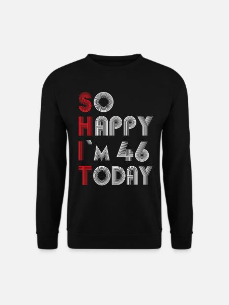 46 ans - Sweat-shirt Unisexe - noir
