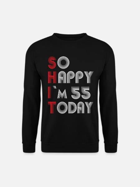 55th birthday - Unisex Sweatshirt - black