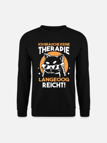 Nordsee Langeoog - Unisex Pullover - Schwarz