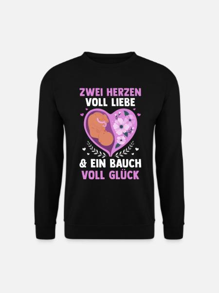 Mutter Schwangerschaft Schwanger Werdende Mama - Unisex Pullover - Schwarz