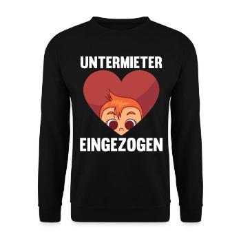Mutter Schwangerschaft Schwanger Werdende Mama - Unisex Pullover - Schwarz - Vorne - Alina (178cm) & Michal (187cm)