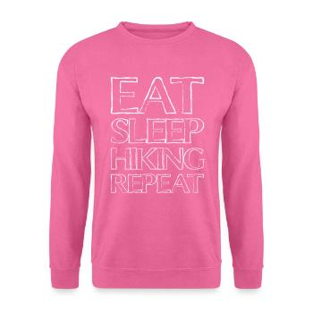 Manger Sleep Randonnée - Sweat-shirt Unisexe - rose - Devant