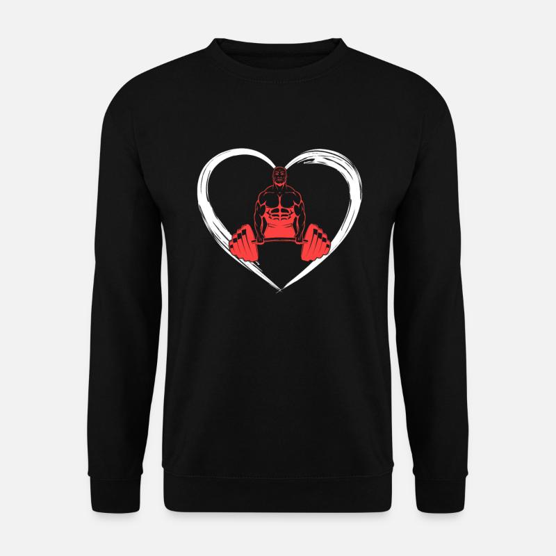 l’amour de la musculation - Sweat-shirt Unisexe - noir