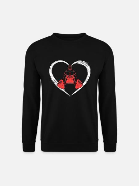 l’amour de la musculation - Sweat-shirt Unisexe - noir