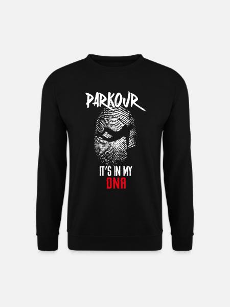Parkour Free Running Traceur Adn - Sweat-shirt Unisexe - noir