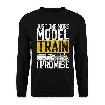 Conducteur de train à vapeur Trainspotting - Sweat-shirt Unisexe - noir - Devant - Alina (178cm) & Michal (187cm)