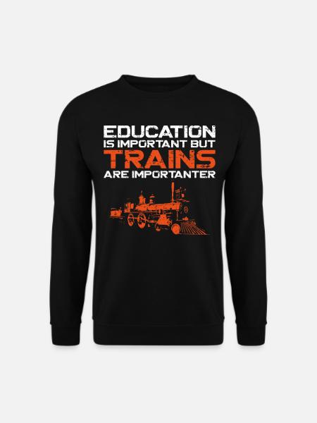 Steam Train Driver Trainspotting - Unisex Sweatshirt - black