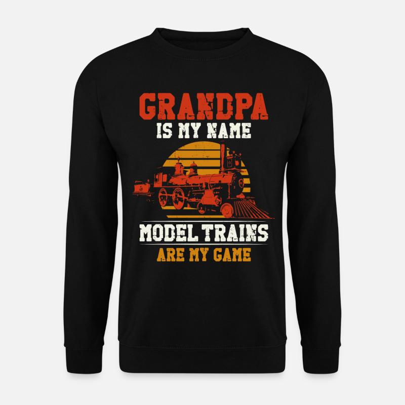 Steam Train Driver Trainspotting - Unisex Sweatshirt - black