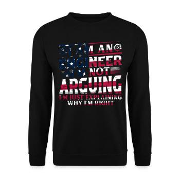 Je suis un ingénieur je ne discute pas - Funny Engineeri - Sweat-shirt Unisexe - noir - Devant - Alina (178cm) & Michal (187cm)