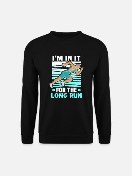 Running Marathon Runner Running - Unisex Sweatshirt - black