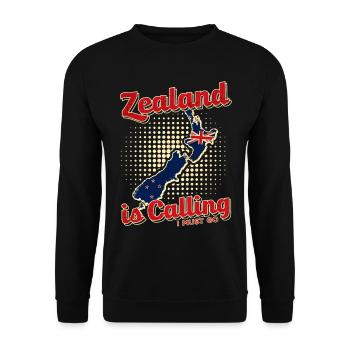 Nouvelle-Zélande Neuseeland - Sweat-shirt Unisexe - noir - Devant - Alina (178cm) & Michal (187cm)