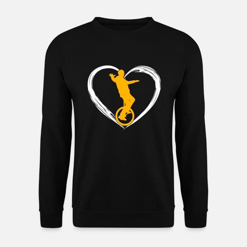 Unicycle love - Unisex Sweatshirt - black