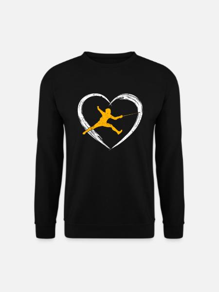 Fechten love - Unisex Pullover - Schwarz