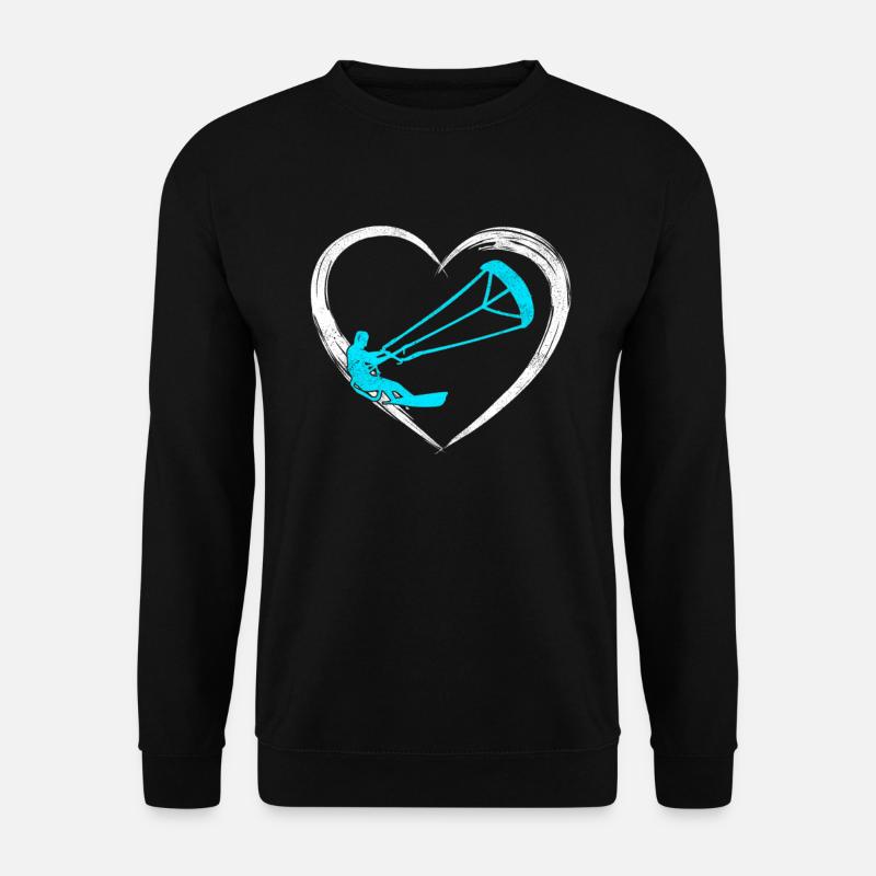 kitesurfing love - Unisex Pullover - Schwarz