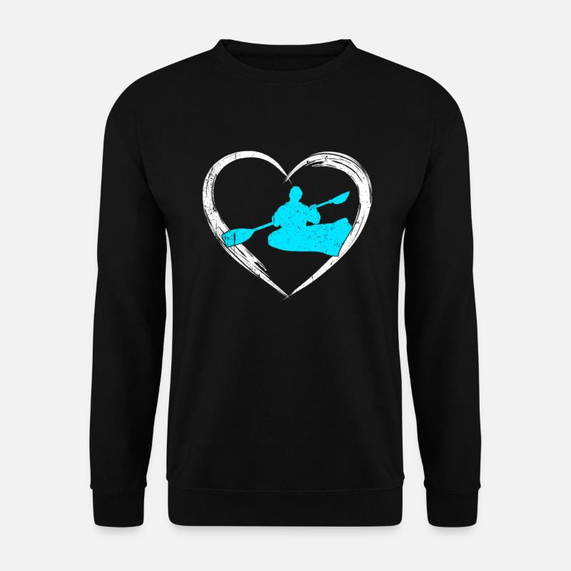 kayak love - Unisex Pullover - Schwarz