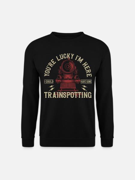 Steam Train Driver Trainspotting - Unisex Pullover - Schwarz