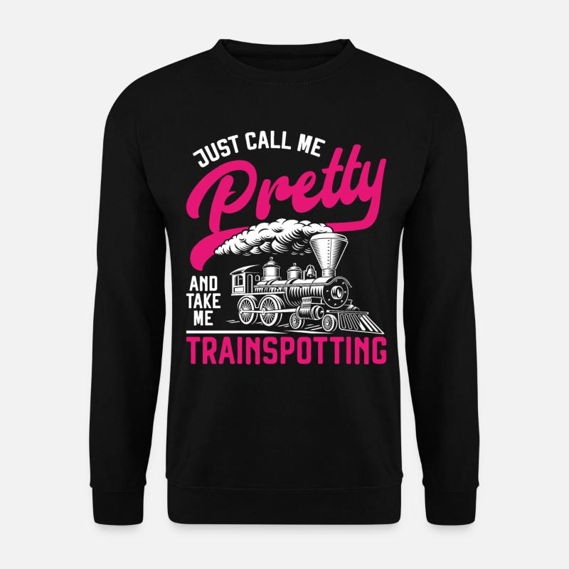 Steam Train Driver Trainspotting - Unisex Sweatshirt - black