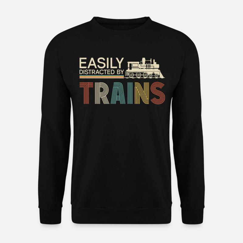 Steam Train Driver Trainspotting - Unisex Sweatshirt - black